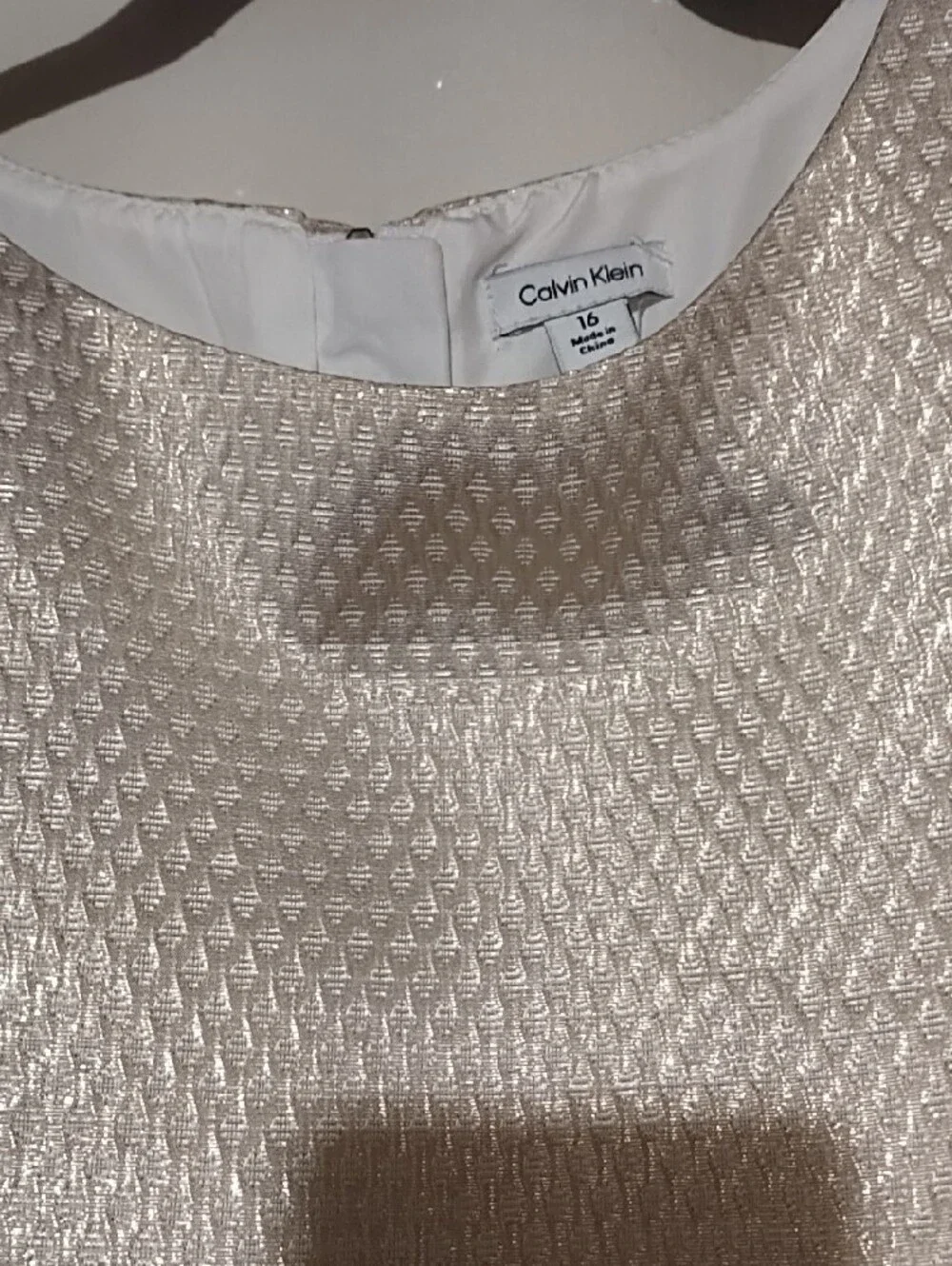 Calvin Klein lined back